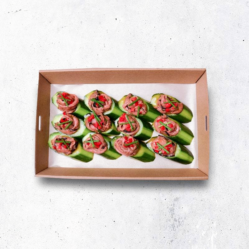 Thai Beef Cucumber Cups