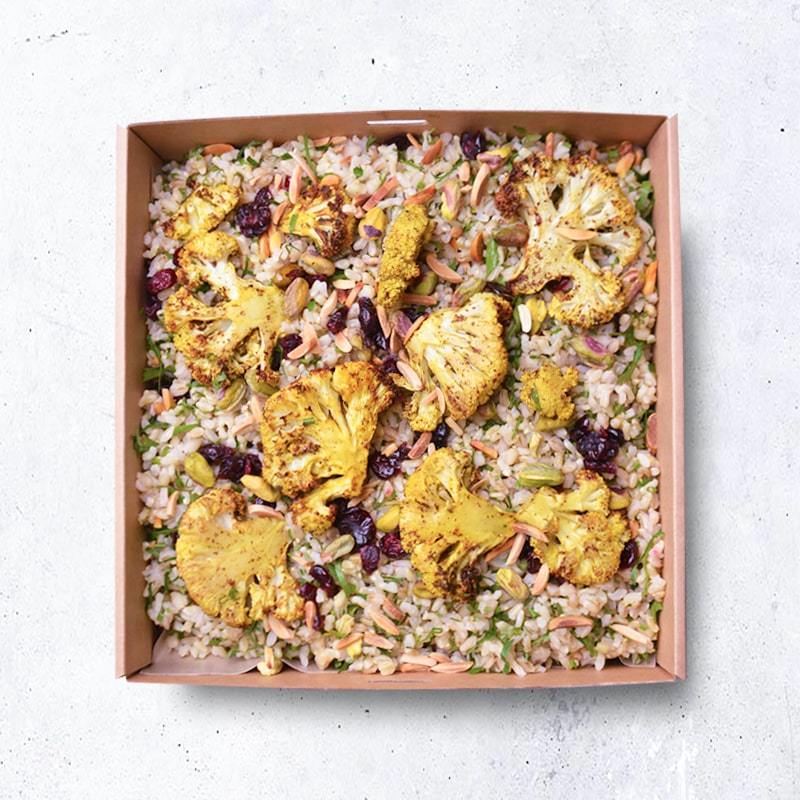 Turmeric Roasted Cauliflower Grain Salad