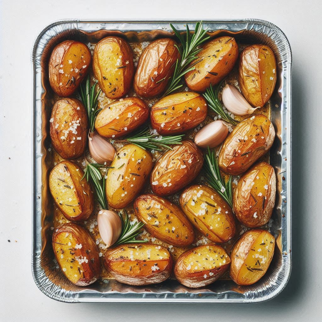 Rosemary Roasted Potatoes with Garlic and Maldon Salt